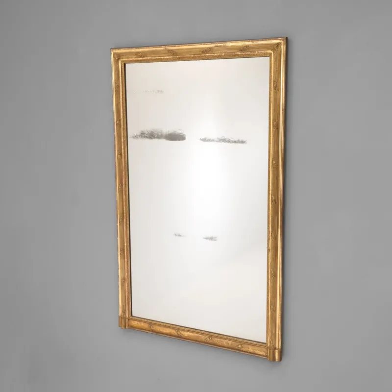 Pamono Reeded Overmantel Mirror, 1860s> Mirrors