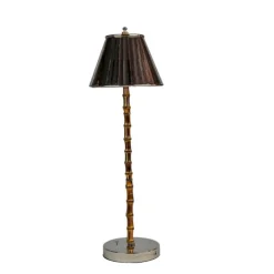 Discount Pamono Refilling Table Lamp in Steel and Bamboo by Isander Borges