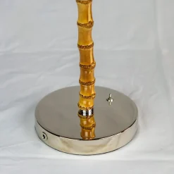 Discount Pamono Refilling Table Lamp in Steel and Bamboo by Isander Borges