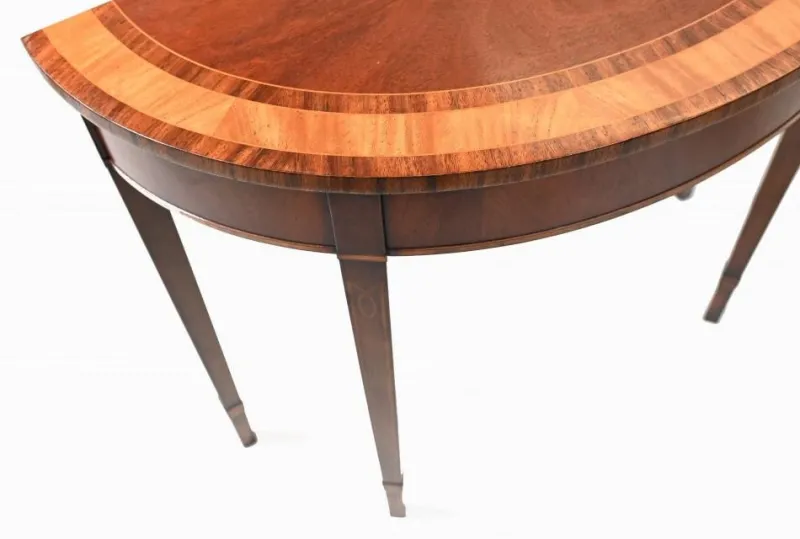 Online Pamono Regency Demi Lune Console Table in Maohogany
