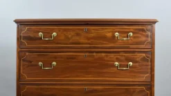 Pamono Regency Mahogany Inlaid Chest of Drawers, 1810><noscript><img width=