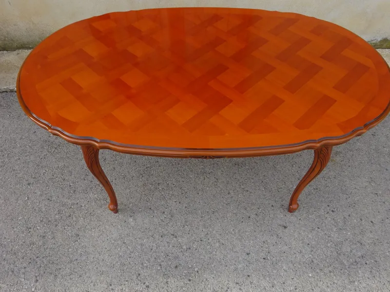 Pamono Regency Oval Extendable Dining Table, 1980s> Dining Tables & Sets