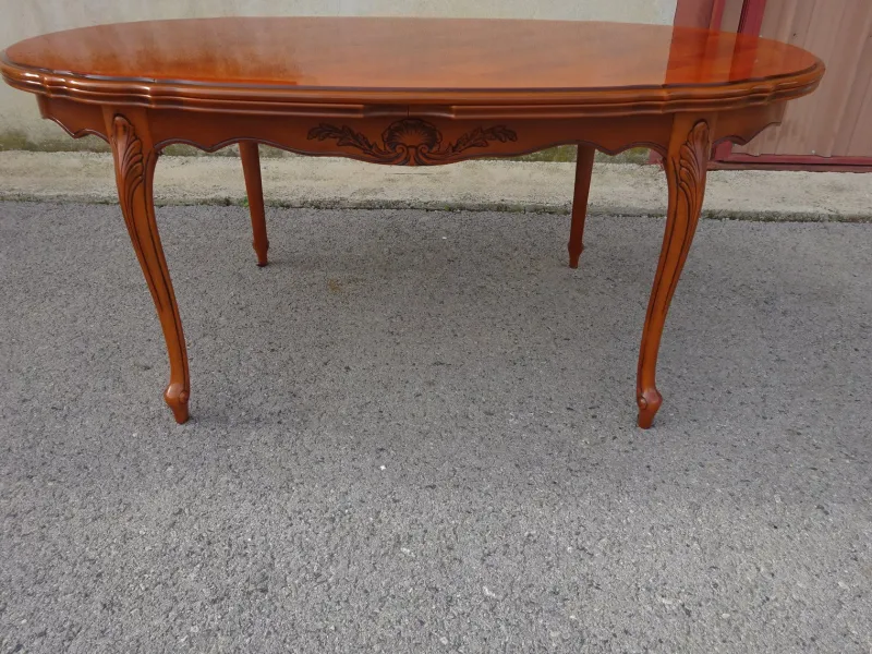 Pamono Regency Oval Extendable Dining Table, 1980s> Dining Tables & Sets