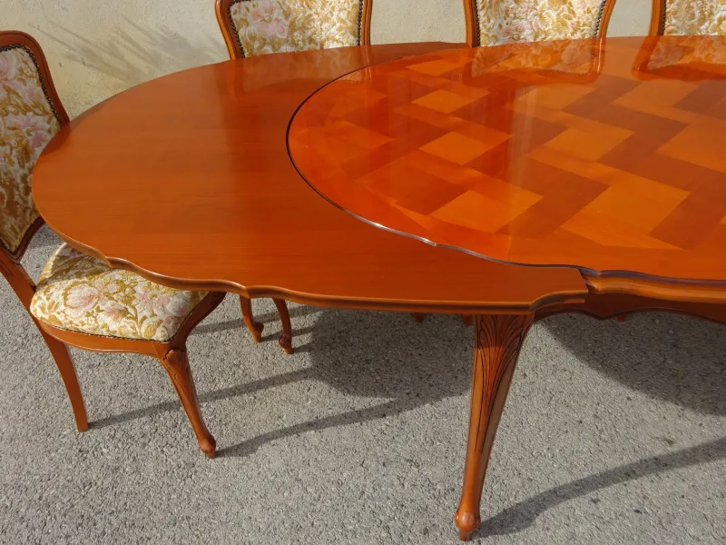 Pamono Regency Oval Extendable Dining Table, 1980s> Dining Tables & Sets