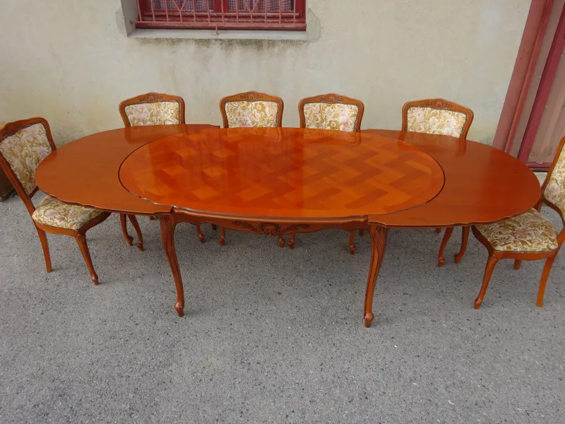 Pamono Regency Oval Extendable Dining Table, 1980s> Dining Tables & Sets