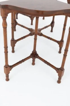 Hot Pamono Regency Revival Nesting Tables in Walnut, 1920s, Set of 5