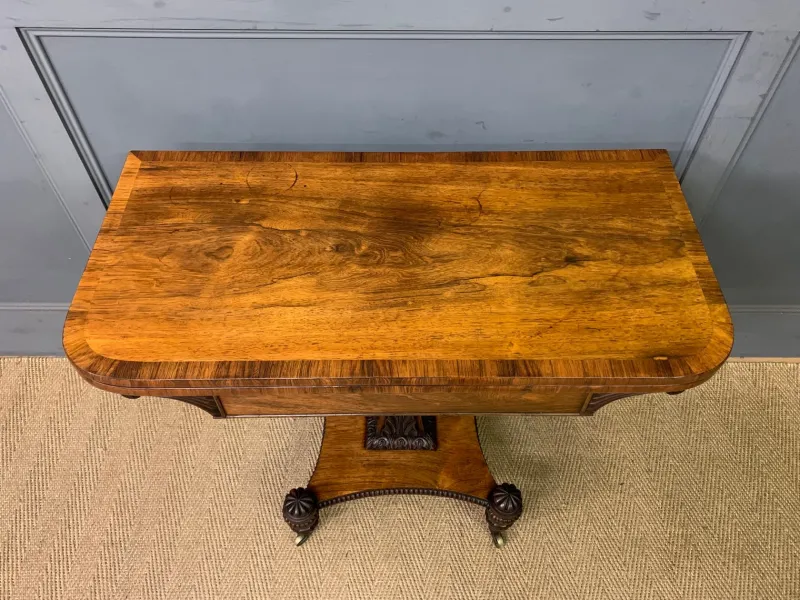 Pamono Regency Rosewood Card Table, 1815> Game Tables