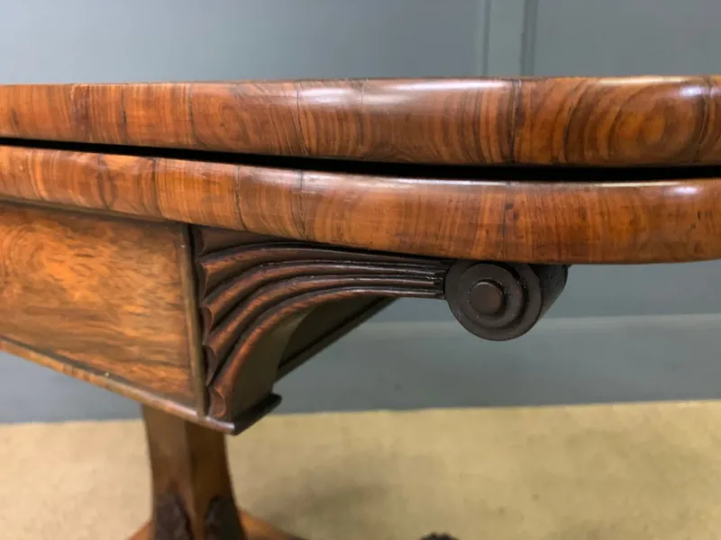 Pamono Regency Rosewood Card Table, 1815> Game Tables