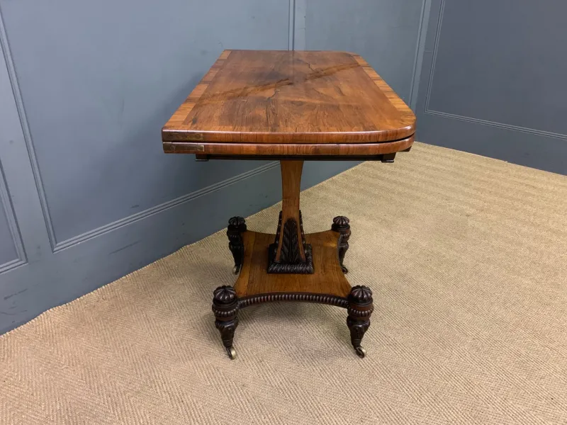 Pamono Regency Rosewood Card Table, 1815> Game Tables