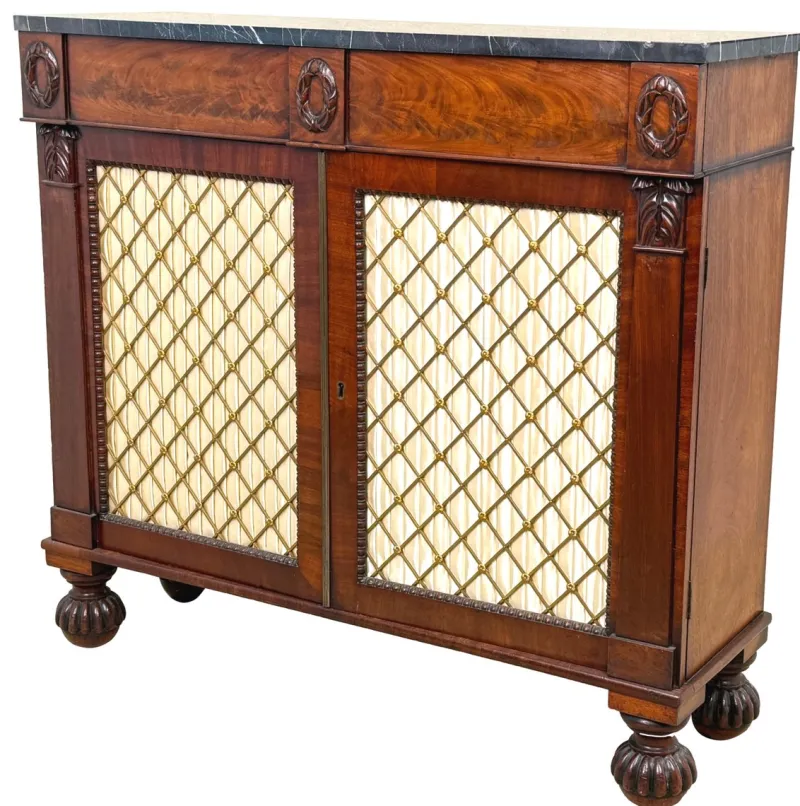 Clearance Pamono Regency Two-Door Side Cabinet in Mahogany, 1820