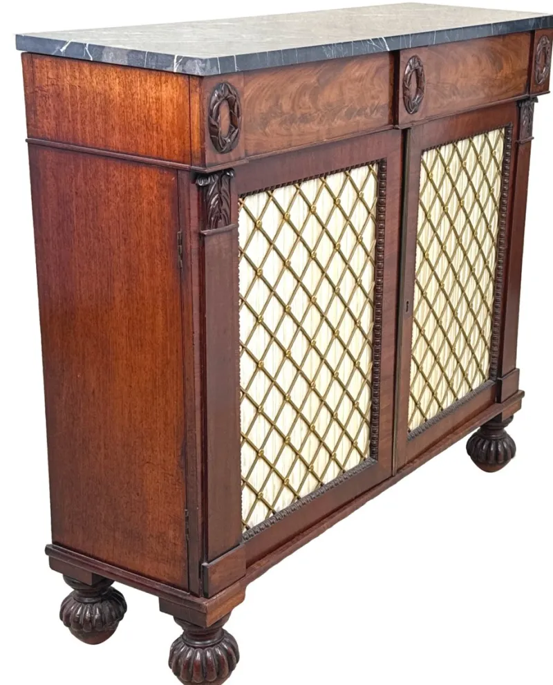 Clearance Pamono Regency Two-Door Side Cabinet in Mahogany, 1820