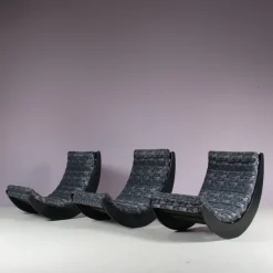 Pamono Relaxer II Rocking Chairs by Verner Panton for Rosenthal, Germany, 1970s> Rocking Chairs