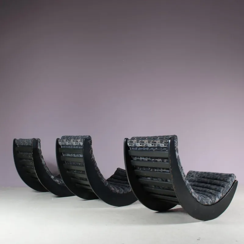 Pamono Relaxer II Rocking Chairs by Verner Panton for Rosenthal, Germany, 1970s> Rocking Chairs