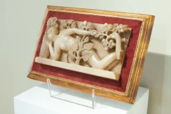 Best Pamono Relief of Eve, Early 1900s, Carved Alabaster