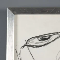 Pamono Remo Brindisi, Drawing with Letter, 1961, Canvas><noscript><img width=