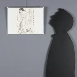 Pamono Remo Brindisi, Sketch for Aida, 1974, Charcoal Drawing> Work On Paper