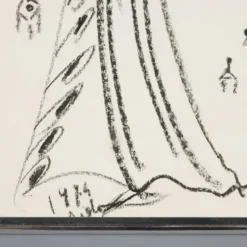 Pamono Remo Brindisi, Sketch for Aida, 1974, Charcoal Drawing><noscript><img width=