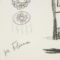Pamono Remo Brindisi, Sketch for Aida, 1974, Charcoal Drawing><noscript><img width=