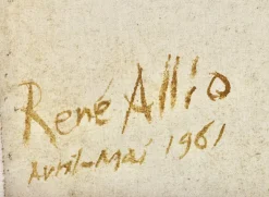 Pamono René Allio, Composition, April-May 1961, Oil on Canvas><noscript><img width=