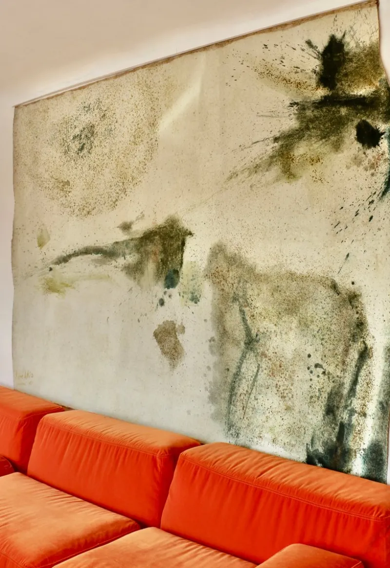 Pamono René Allio, Composition, April-May 1961, Oil on Canvas> Minimalist