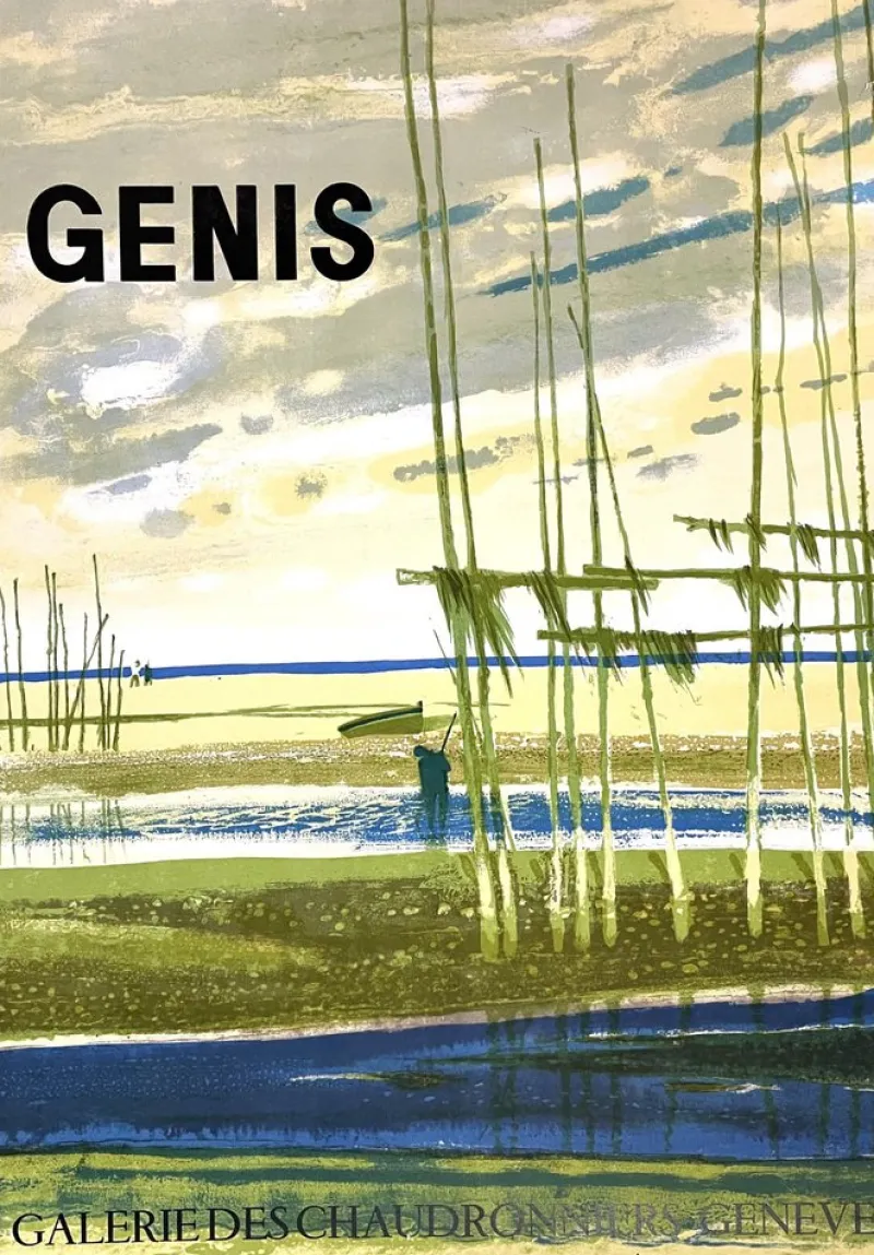 Pamono René Genis, Boilermakers Gallery Geneva, Original Lithographed Poster> Posters