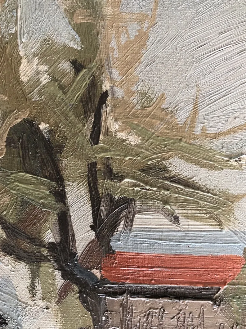 Sale Pamono René Guinand, Paysage, 1935, Oil on Canvas, Framed