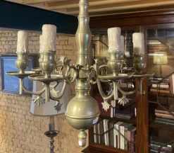 Discount Pamono Renaissance Style Chandelier in Bronze with Six Branches