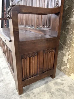 New Pamono Renaissance Style Chest Bench in Walnut, 1890s