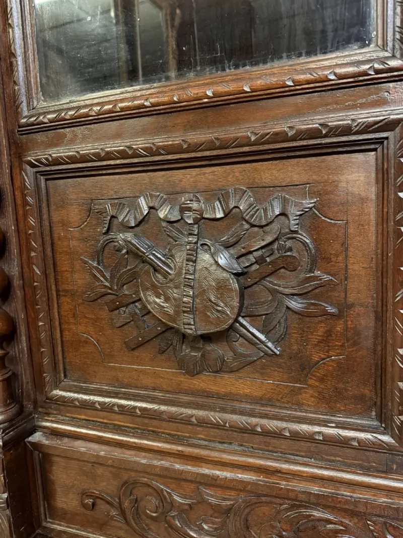 Pamono Renaissance Style Hunting Lodge Library in Carved Oak, 1850> Shelves & Wall Units