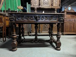 Pamono Renaissance Style Table in Walnut><noscript><img width=