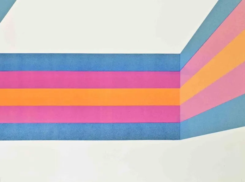 Pamono Renato Livi, Perspective, Lithograph, 1971> Prints & Multiples