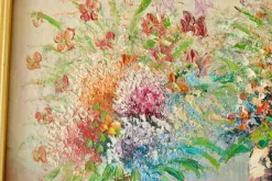 Outlet Pamono Renwick, Floral Spray, 1960s, Oil on Canvas, Framed