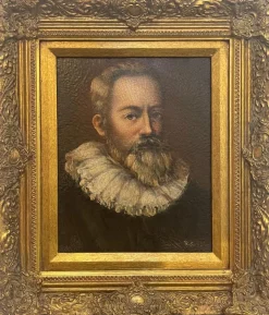 Pamono Renzo Tosti, Portrait, 1990s, Oil Painting on Canvas, Framed> Painting