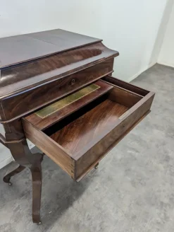 Pamono Restoration Period Worker in Flamed Mahogany><noscript><img width=