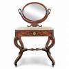 Pamono Restoration Swan Neck Dressing Table in Flamed Mahogany