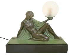 Online Pamono Reverie Sculpture Lamp in Art Deco Style by Raymonde Guerbe for Max Le Verrier