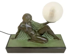 Online Pamono Reverie Sculpture Lamp in Art Deco Style by Raymonde Guerbe for Max Le Verrier