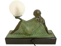 Online Pamono Reverie Sculpture Lamp in Art Deco Style by Raymonde Guerbe for Max Le Verrier