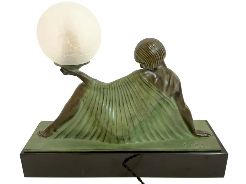 Online Pamono Reverie Sculpture Lamp in Art Deco Style by Raymonde Guerbe for Max Le Verrier