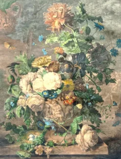 Pamono Richard Earlom After Jan van Huysum, A Flower Piece, Watercolour on Mezzotint, 1778><noscript><img width=