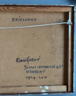 Best Pamono Rien Goené, Friesland, 1980s, Oil Painting