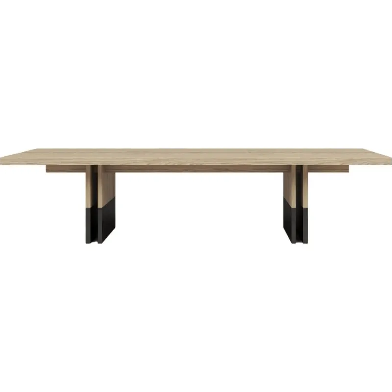 Pamono Rift Wood and Metal Dining Table by Andy Kerstens> Tables