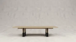 Pamono Rift Wood and Metal Dining Table by Andy Kerstens><noscript><img width=