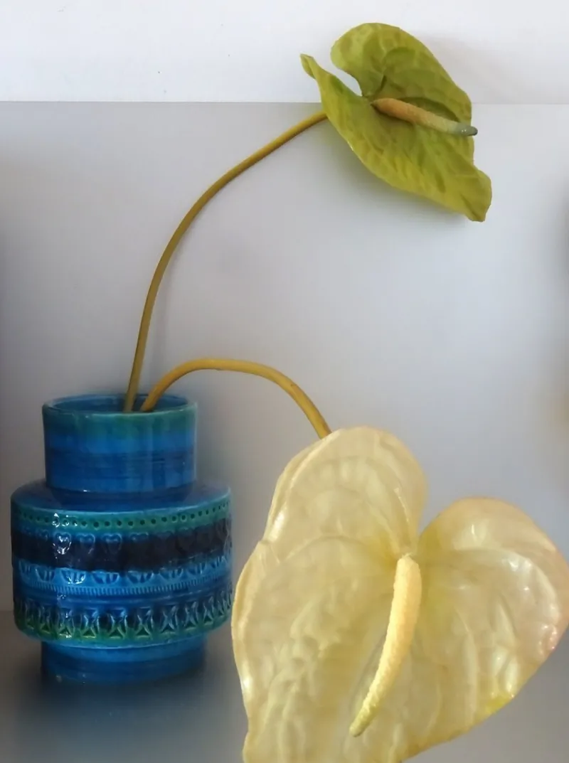 Pamono Rimini Blue Vase from Bitossi, 1960s> Vases