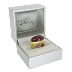 Pamono Ring in Plated Silver and Crystal from Daum, France, 1990s> Rings