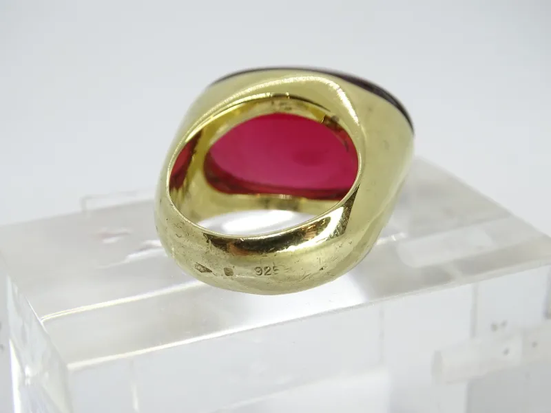Pamono Ring in Plated Silver and Crystal from Daum, France, 1990s> Rings