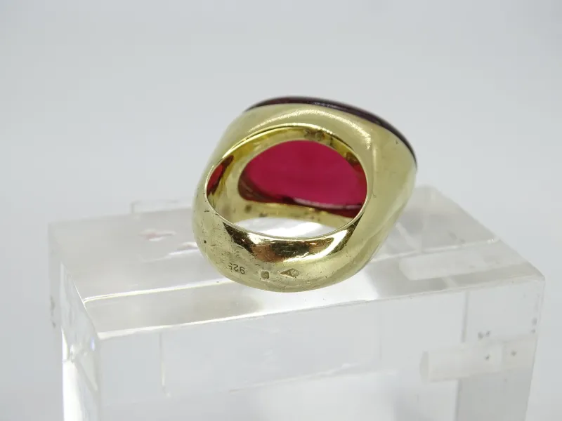 Pamono Ring in Plated Silver and Crystal from Daum, France, 1990s> Rings