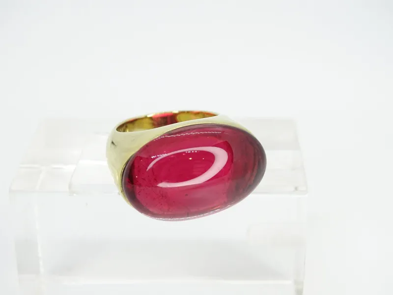 Pamono Ring in Plated Silver and Crystal from Daum, France, 1990s> Rings
