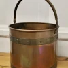 Pamono Riveted Copper and Brass Coal Bucket, 1920s> Architectural Elements