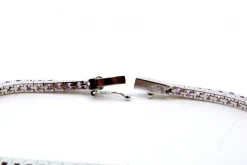 Pamono Rivière Bracelet in White Gold with Calibrated Synthetic Rubies><noscript><img width=